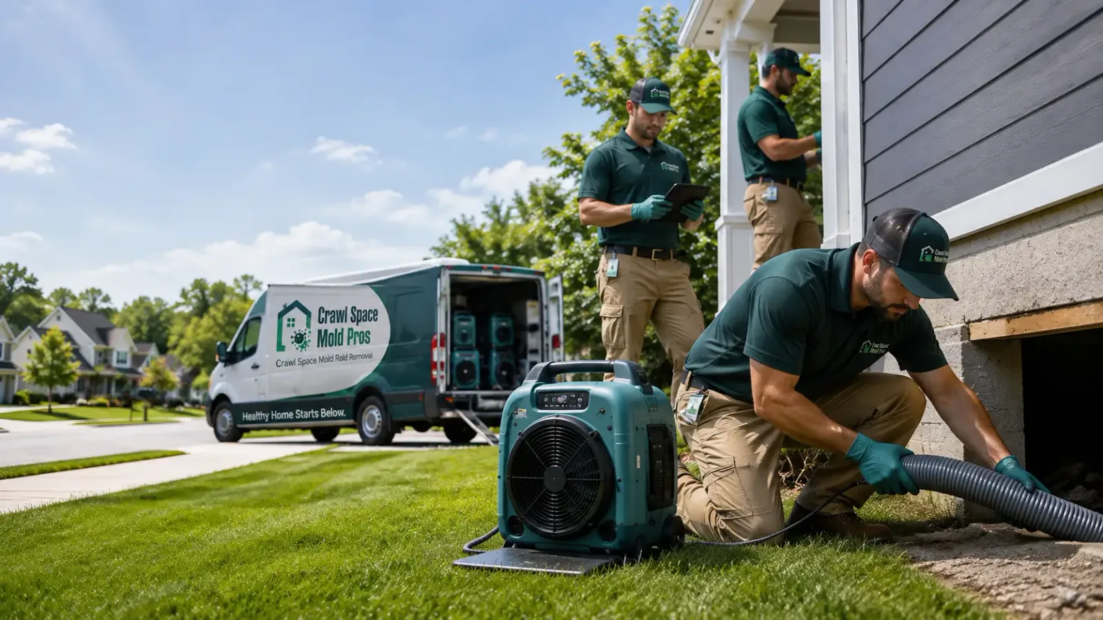Crawl Space Mold Removal in Glasford, IL